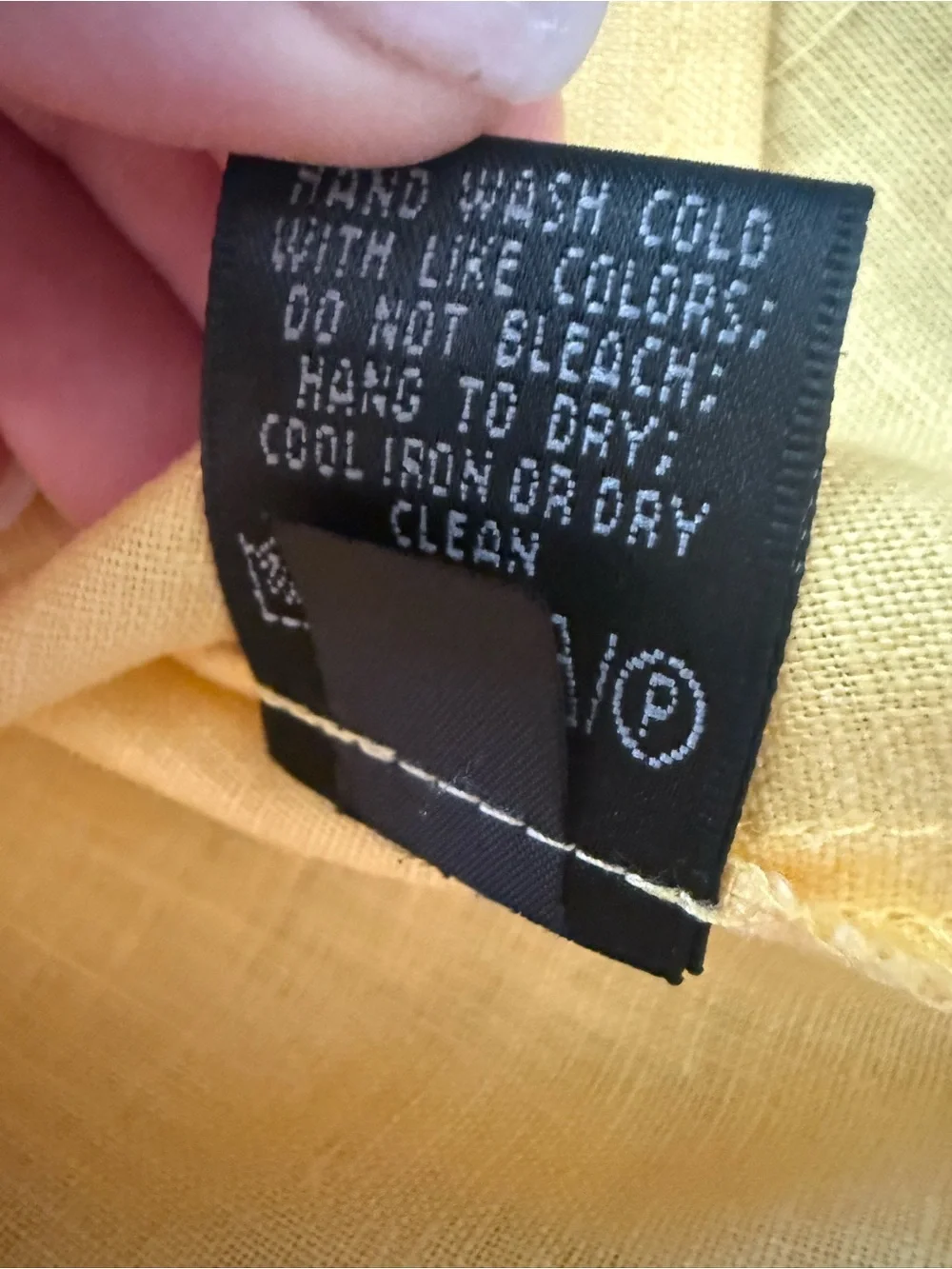 Lafayette 148 100% Linen Pleated Button Down Yellow Collared Blouse Sz 6 *stain - Picture 7 of 10